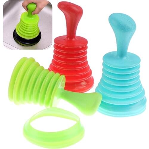 Toilet Plunger Family Sink Drain Pipeline Dredger Cup Piston Sink Drain Cleaners Suction Toilet Brush Suction Cups