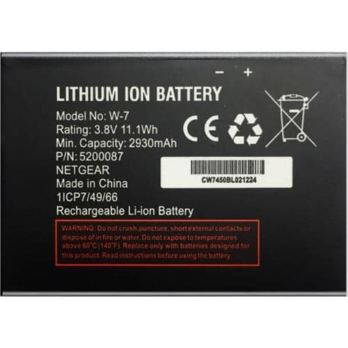 W-7 For Netgear Sierra Aircard 790S 810S W7 2900mAh Rechargeable Lithium Polymer Battery For Netgear Sierra Aircard 790S 810S W7