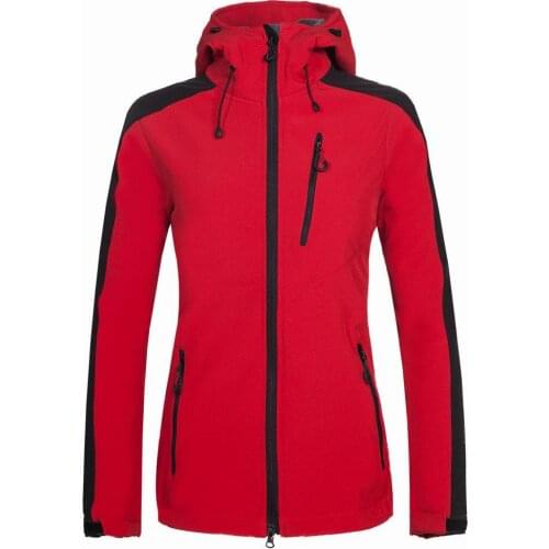 New ladies outdoor camping mountaineering sports and leisure assault clothing composite velvet soft shell jacket
