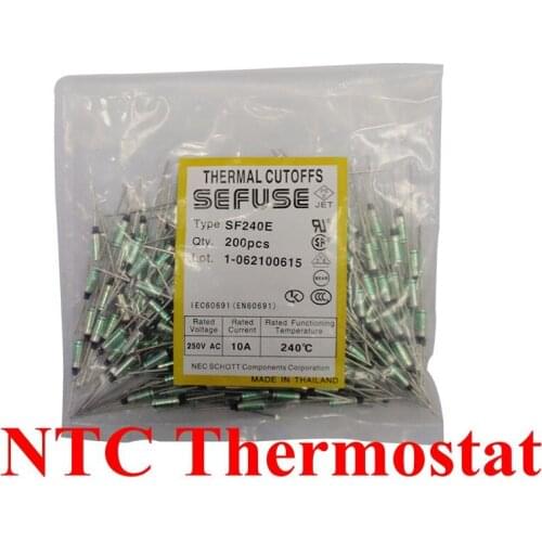 10pcs/lot SF129E SF129Y Thermal Fuse 10A/15A 250V RY 133C Thermal Cutoffs Tf133C Degree Temperature Fuses New