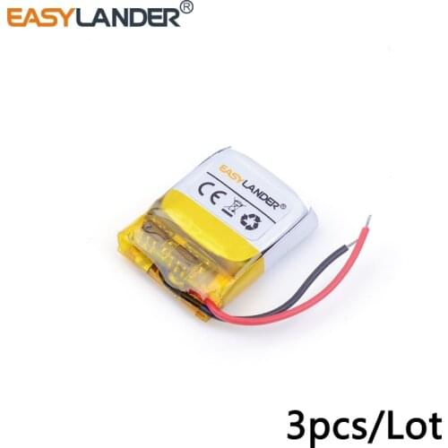 3pcs /Lot 501515 80mAh 3.7v lithium Li ion polymer rechargeable battery For Bluetooth Headset Smart watch Sports bracelet mouse