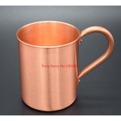 40pcs/lot 420ml / 450ml Copper Mug Moscow Mule Durable Coppery Beer Mugs Coffee Mug Milk Cup Pure Copper Cup Drinkware