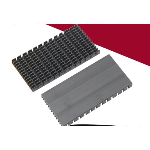 5pcs Ultra-thin 80x40x5mm routing efficiency memory main board PCB computer electrical chip cooling Aluminum Heatsink 80*40*5mm