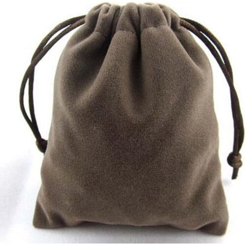 8*10cm Gray jewelry velvet bags for packing gifts handmade diy women jewellery pouches Flannel bag Drawstring bag F20173441