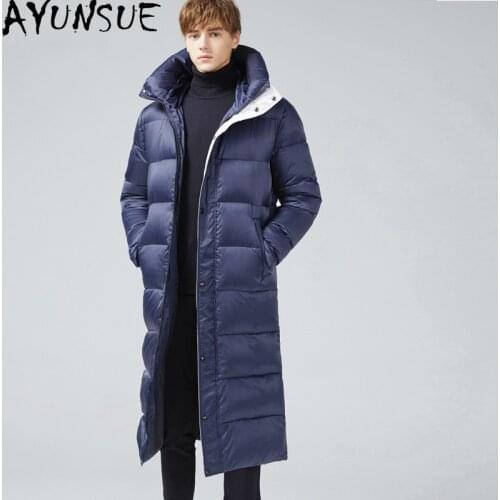AYUNSUE 2020 Mens Down Jackets Winter Jacket Men Clothing Thick Warm Parka Long Puffer Jacket Plus Size Coat Male Hommes Veste