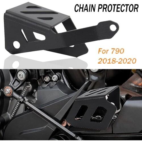CNC Aluminum Front Sprocket Guard Protector Chain Guaud Cover For 790 Adventure R 2018 2019 2020 790 ADV accessorie black