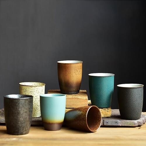 LUWU big capacity ceramic teacup vintage tea cup household chinese kung fu cup drinkware 150ml