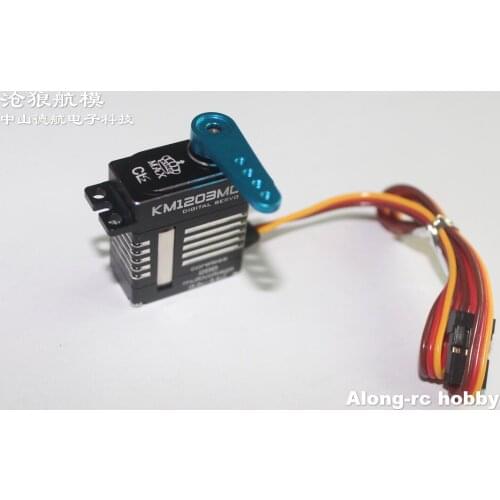 FREE SHIPPING KM1203MD 9kg.cm digital metal gears 20g mini servo full CNC aluminum case for RC or 450 class helicopter tail