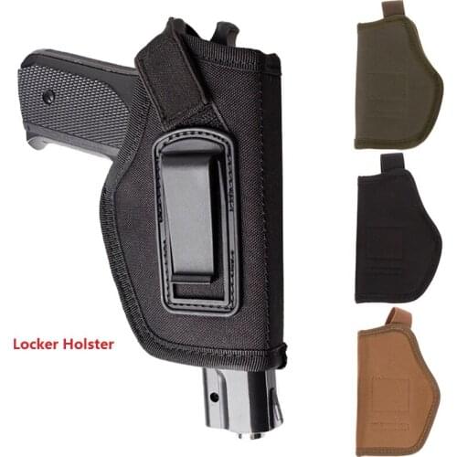 Holster Concealed Soft Comfort Nylon Metal Clip Tactical Waist Sleeve Right Hand Type Revolver Glock Colt