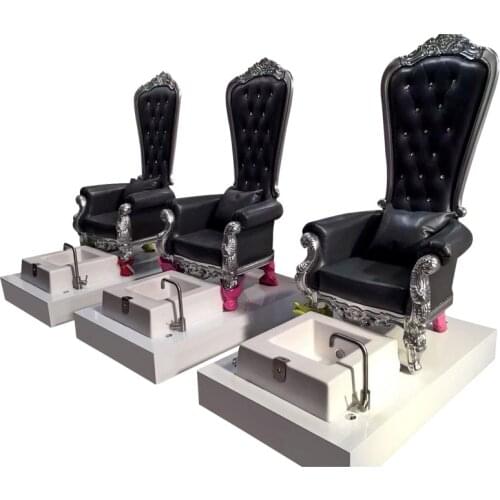 Royal Throne Beauty Spa Equipment Salon Nail Chair No Tube Spa Silla Pedicure Chair