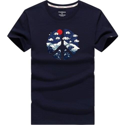 Summer Casual Short Sleeve T Shirt Men Fashion Printed Funny T Shirts Cotton Breathable Slim Fit T-Shirts Streetwear Tops Tees