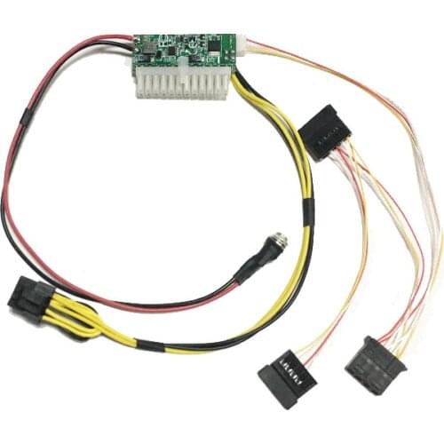 DC-ATX-300W input 12V DC5525 high power 24Pin mini ITX PSU pico for PC computer network server small size for short chassis