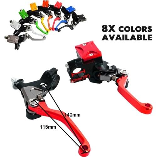 7/8" Universal Motorcycle Hydraulic Brake & Cable Clutch Lever Set Assembly For Honda CR125R 250R CRF 250R 250X 450R 450X XR230