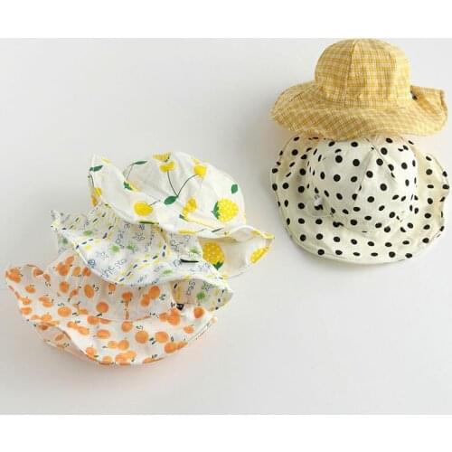 Girl Baby Bucket Hats Spring Autumn Korean Edition New Sunshade Sunscreen Boy Kids Basin Cap Casual Children Fisherman Cap