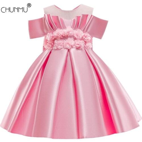 Flower Girl Dress Baby Princess Dresses for Kids Girls Wedding Party Vestidos Infant Tutu Kid Girls Christmas Clothes