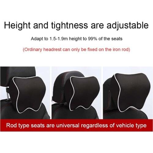 Car Memory Cotton Back Cushion Bustle High-Quality Car Seat Headrest Pillow Car Travel Interior Accessories #2