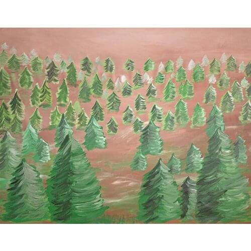 Kids drawing Xmas tree backdrops photography vinyl child birthday photo backdrops for photo Studio accessories photophone NB-214