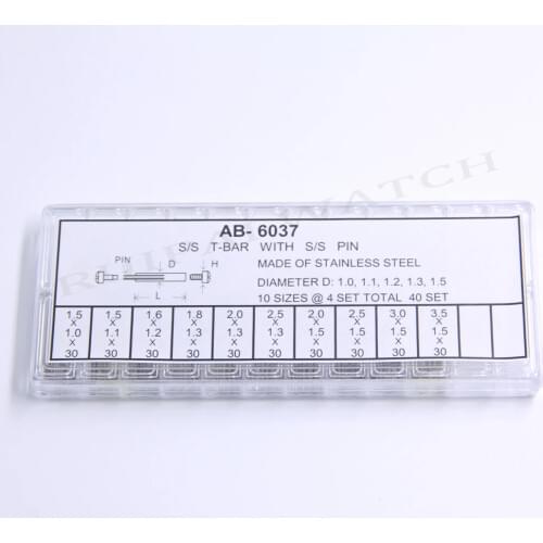 Watch Band Parts Sleeve, Pins, Screws and Friction End Style Bars for Bands to Case Assortment