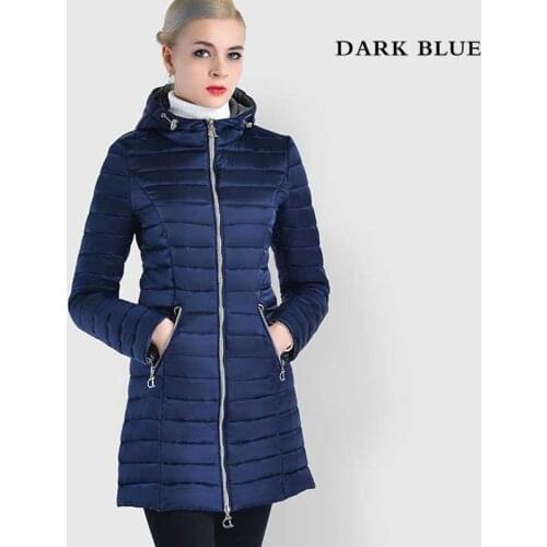 Chaqueta mujer Ukraine 2018 Plus size Blue Winter Down Cotton Jacket Women Hooded Long Cotton Jacket Coat European Style Parka