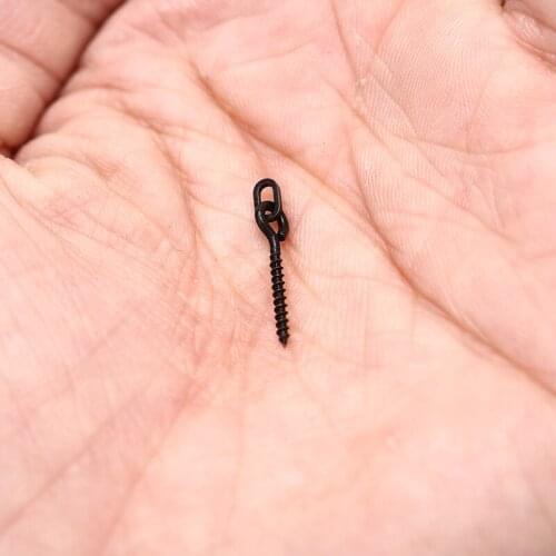 10/20Pcs Boilie Screw Peg with Ring Swivel D-Rig Chod Rig Terminal Tackle Bait Holder Screw Carp Fishing Accessories