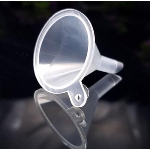 100 PCS Mini Funnel,Clear Plastic Funnels Multi-Purpose Funnels for Perfume Fragrance Essential Oils, Lab Bottles, Sand and