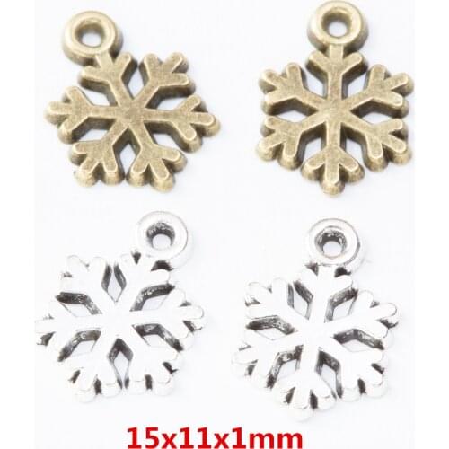 90Pieces/Set zinc alloy snowflake Charms Jewelry Making DIY Hand Made Jewelry findings 8047