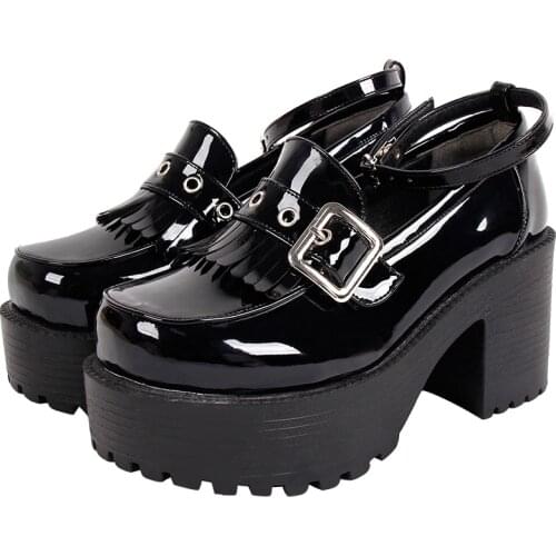 Angelic imprint woman mori girl lolita cosplay shoes lady high heels pumps women princess student college style dress shoes 8cm