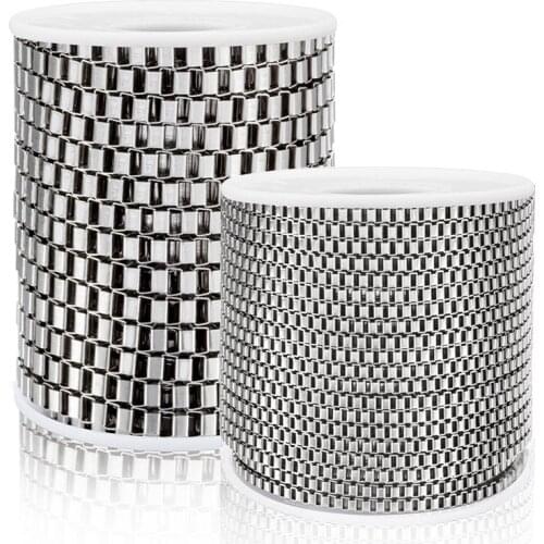 1Meter Width 2mm/3mm/4mm Stainless Steel Box Chain Necklace Finding For DIY Jewelry Making Accessories Men Women Bracelet Crafts