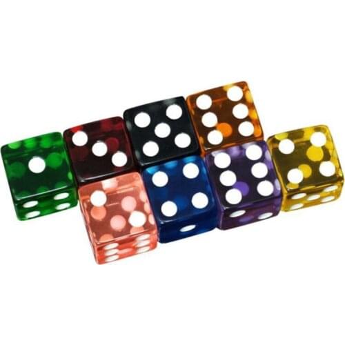 R2LE 8 Shapes DIY Playing Dice Mold Faceted Cube Round Dice Mold Crystal Resin Mold Kit Dice Digital Game Dice Silicone Mould