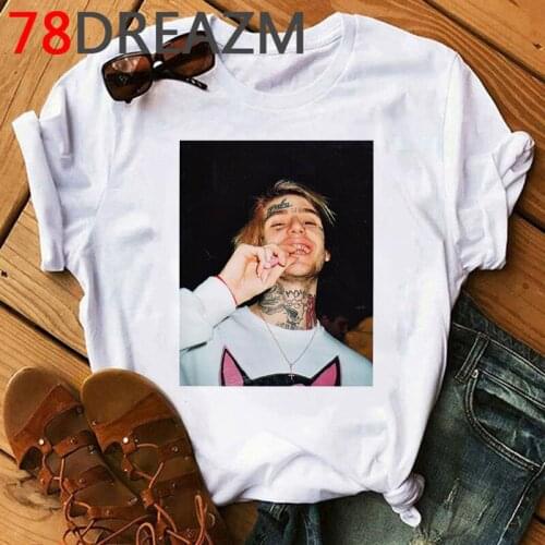 Lil Peep T Shirt Women Summer Top Kawaii Hip Hop Graphic Tees Hell Boy Lil.peep Cry Baby Funny T-shirt Unisex Plus Size Female