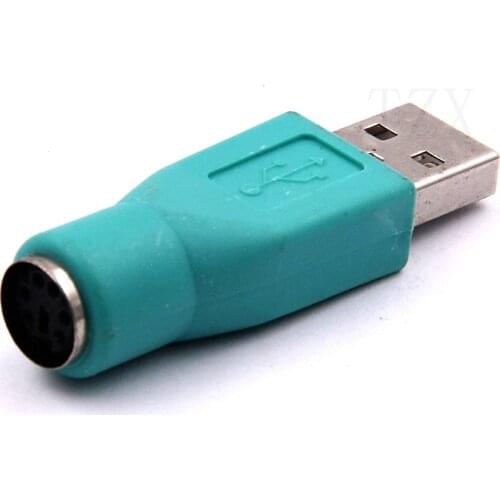 Hot Sale New Portable USB Male To for PS2 Female Adapter Converter for Computer PC Keyboard Mouse
