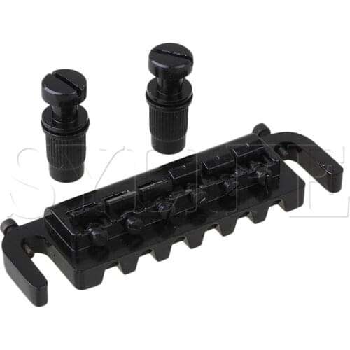 Intonatable combo bridge/tailpiece black For Solid-body Guitar bridge