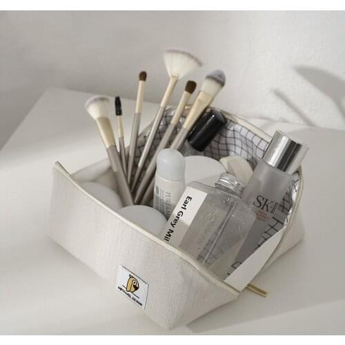 Cube folding Cosmetic Bag Women Fashion Makeup Bag Inside Waterproof Neceser Mujer Make Up Bag Toiletry Bag Kosmetyczka