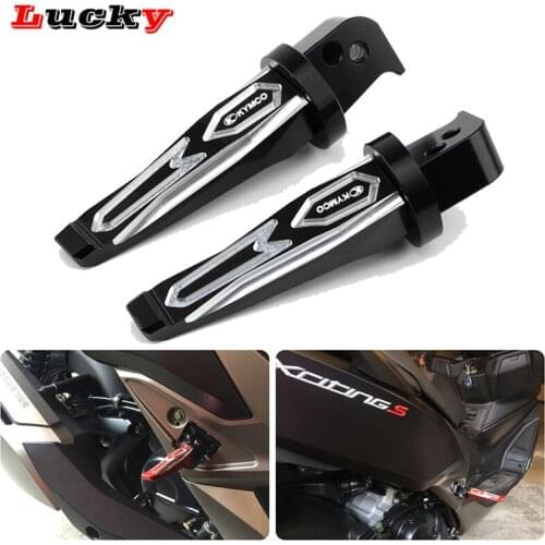 New For KYMCO Motorcycle CNC Passenger Footrests Rear Foot Pegs AK550 AK 550 XCITING S400 S 400 XCITINGS400 2017 2018 2019 2020