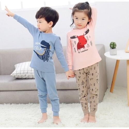 Autumn Winter Kids Pajamas Sets Baby Girl Clothes Boys Pyjamas Girls Pijamas Baby Sleepwear Childrens Long Sleeve T-shirt+Pants