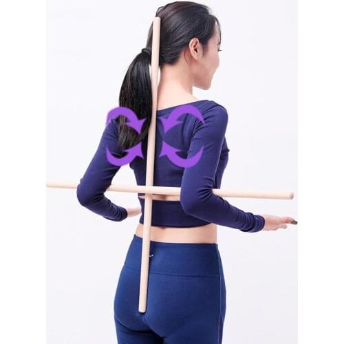 Yoga Rod Sticks Comfortable Body Stretching Tool for Martial Artists Dancers Gymnasts