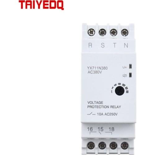 Rail Type Relay Three-phase Four-Wire Open-Phase Protection Relay AC220V AC380V