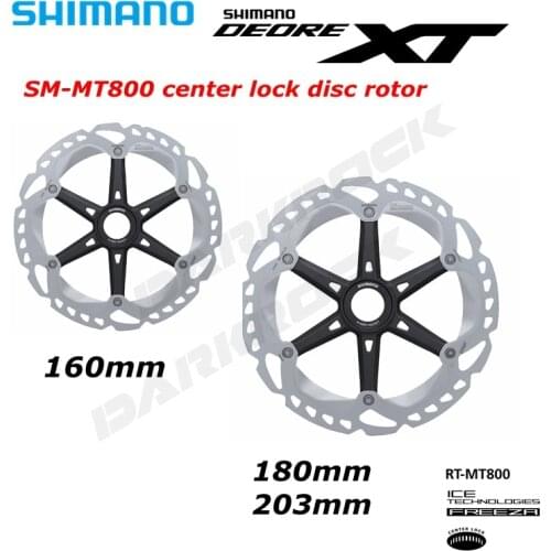 Shimano DEORE XT RT MT800 ice Technology Brake Disc Center Lock Disc Rotor Mountain Bikes Disc MT800 160mm 180mm 203mm