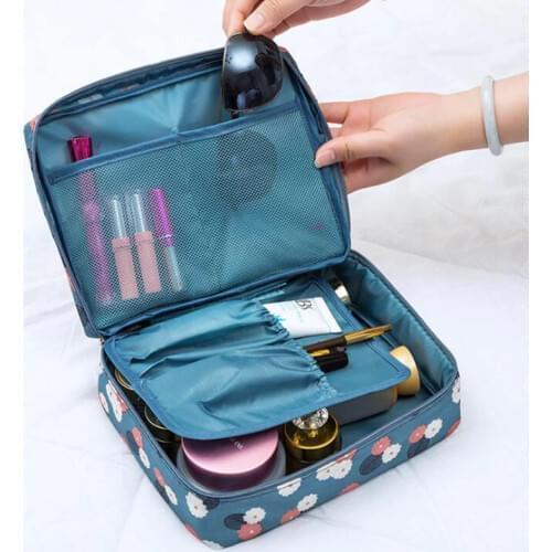 Brand organizer travel fashion lady cosmetics cosmetic bag beautician storage bags large capacity Women makeup bag