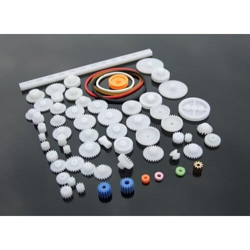 2016 Brand New High Quality 60 Kinds Of Plastic Gear Package Motor Gearbox Robot Model Accessories DIY
