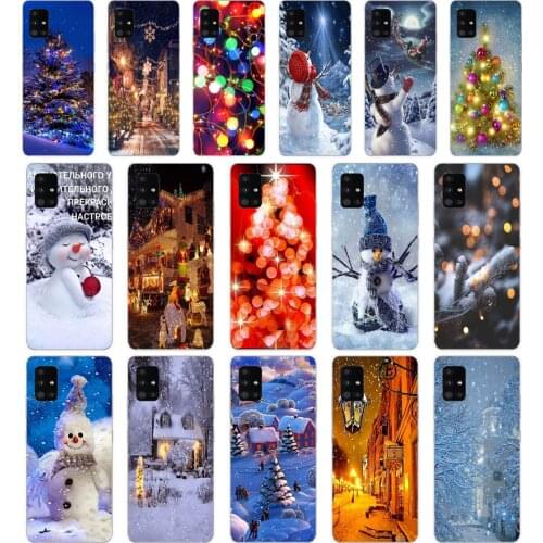39SD christmas lights Soft Silicone Tpu Cover phone Case for Samsung Galaxy A01 A10 A31 A40 A41 A51 A71 A70 2019