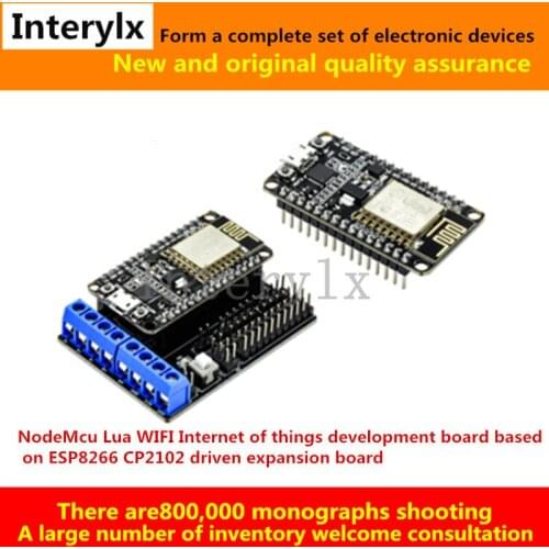 5Pcs NodeMcu Lua WIFI Internet of things development board based on ESP8266 CP2102 driven expansion board