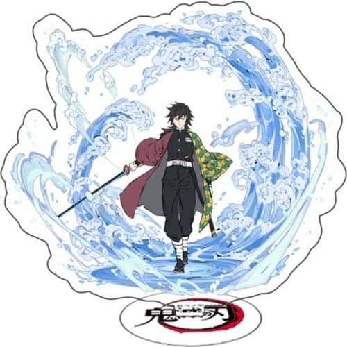 Anime Demon Slayer Acrylic Figure Tomioka Giyuu Special Effect Tanjirou Nezuko Stand Model Accessories For Boys Girls Gifts