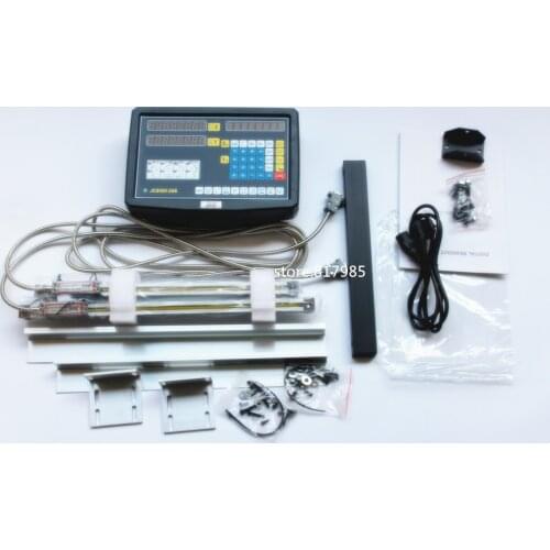 Free ship 2 Axis digital readout with high precision linear scale / linear encoder/ linear ruler for milling lathe machine