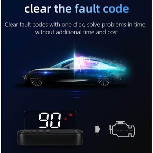 A Set HUD Display Adjustable Angle Head-up Display Car GPS Gauge Head up Display Speedometer for Vehicles