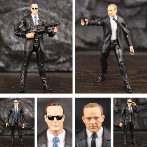 Marvel Agent Phil Coulson 6" Action Figure Agents of SHIELD Nick Partner Movie TV ML Legends Black Suit Toys Doll