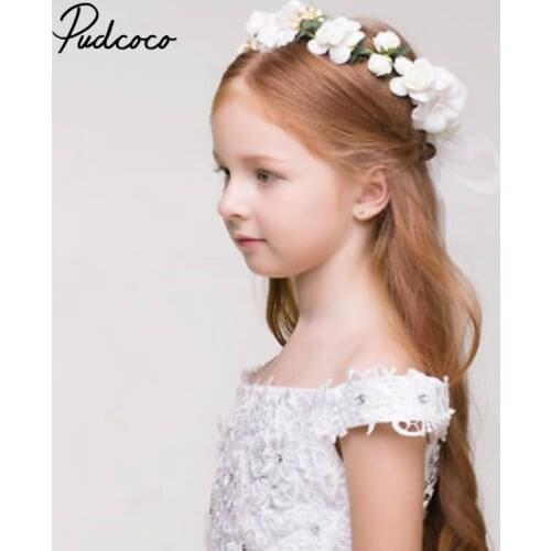 Hot Sale Flower Headband Beautiful Rose Flower Headbands For Girls Bohemian Style Wreath Wedding Floral Garland Hair Accessories