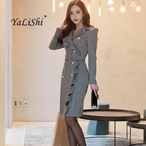 Модные платья в клетку Haopaiguo China At AliExpress