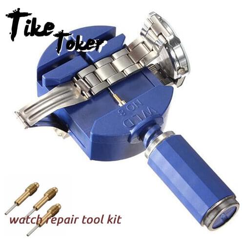 Tike toker,Watch Tools for Watch Repair Clock Watch Strap Tool Band Straps Link Remover with 5 Pins Watch Repair Tool Kit 10