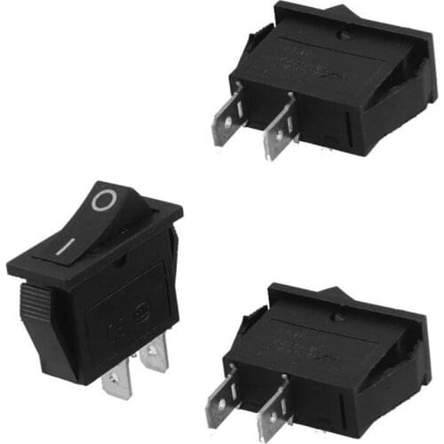 SPST On Off Black Snap in Boat Rocker Switch AC250V/15A 125V/20A